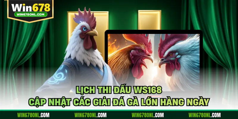 Lịch Thi Đấu WS168 - Cập Nhật Các Giải Đá Gà Lớn Hàng Ngày 1 Lịch Thi Đấu WS168 - Cập Nhật Các Giải Đá Gà Lớn Hàng Ngày